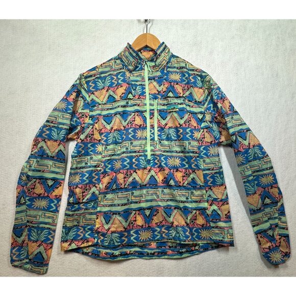 Patagonia Houdini Stash 1/2 Zip Pullover Jacket Lightweight Geometric Women's M - Picture 1 of 9